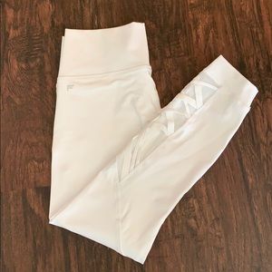 White high-waisted Fabletics leggings